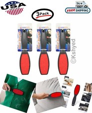 Double Sided Lint Brush Cloth Fluff Pet Hair Remover Fabric Dust Cleaner 3 Pk