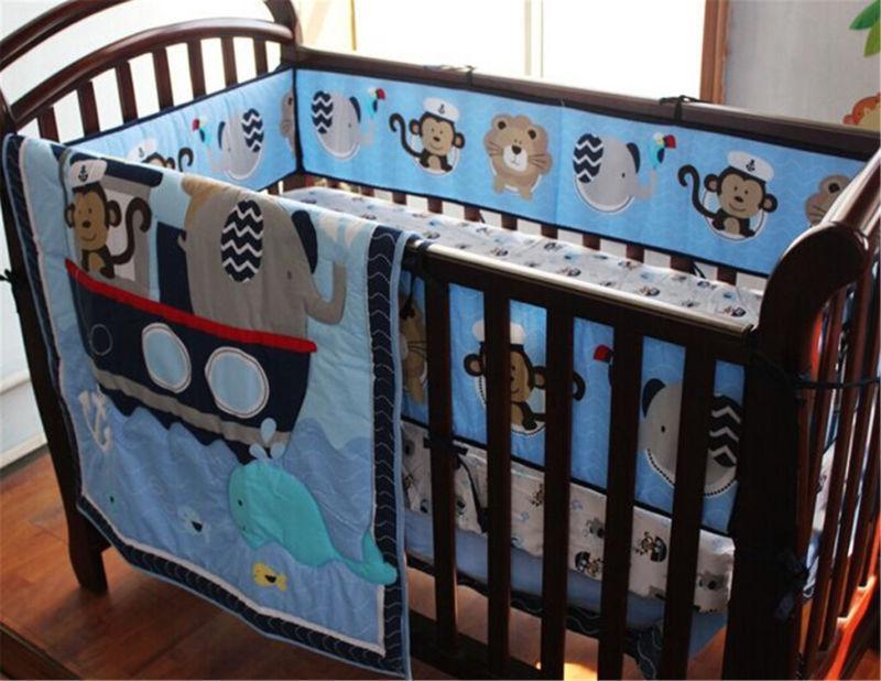 teal cot bedding