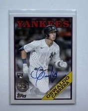 2023 Topps 1988 Oswaldo Cabrera Autograph 88BA-OSW NY Yankees RARE MINT 🔥🔥
