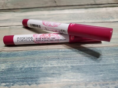 2 PK Physicians Formula Rosé Kiss All Day Glossy Lip Color XOXO 