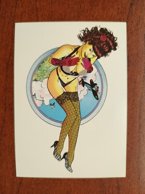 STEVE WORON'S FEMALE FANTASY CHASE TRADING  CARD C1  PEEK-A-BOO NEW UNCIRCULATED