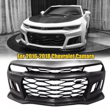 For 2016-2018 Chevrolet Camaro ZL1 Style Front Bumper Cover Grille Kit Exact Fit