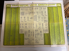 Practical Wireless TRANSISTOR LEAD IDENTICHART DECEMBER 1974 VINTAGE