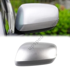 Silver Left Driver Side Car Rearview Mirror Cap Cover For Honda Fit/Jazz 2009-13