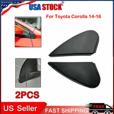 2X Car Side Mirror Corner Triangle Cover Trim Fit For Toyota Corolla 2014-2016