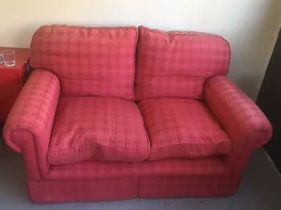 Red Checked Fabric Sofa Sofas Gumtree Australia South