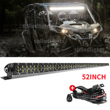 Roof 52" straight LED Light Bar  Wire Kit Fit for 17 Can-Am Maverick Max X3