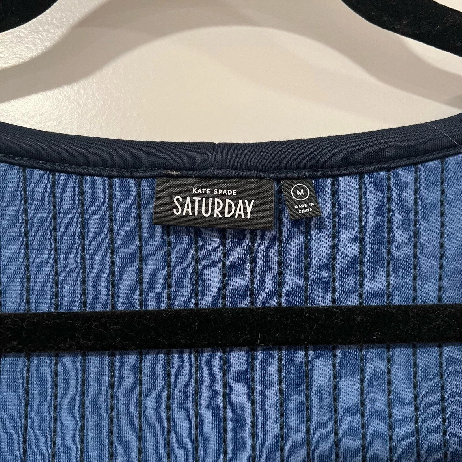 Kate Spade Saturday abito donna corto senza maniche subacqueo colore navy taglia media