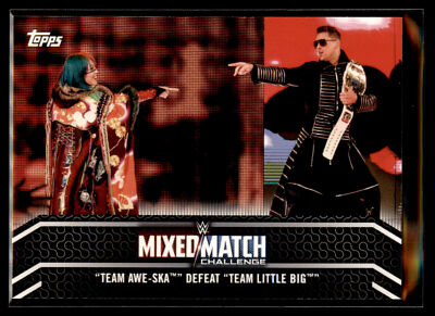 2018 Topps Women s Division WWE Mixed Match #MM-22 Team Awe-ska Defeat Team