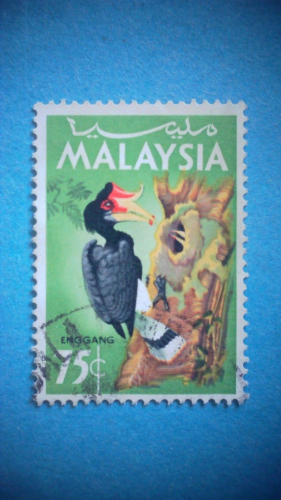 Malaysia. 1965. 75c Birds. SG23. Used. Wmk Ww13. P14½.#5 - Afbeelding 1 van 2