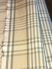18.5ydx56"W golden wheat black plaid med. wt upholstery fabric, beautiful