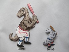 #2649 Baseball Sport Dinosaur Animal Embroidery Iron On Applique Patch