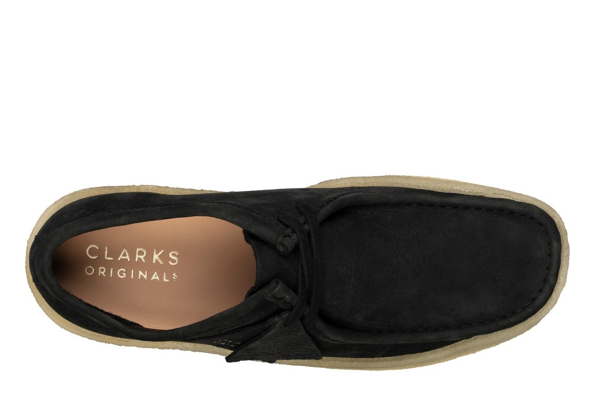 Clarks Originals Men's Wallabee Cup Black Nubuck 26158144 | eBay
