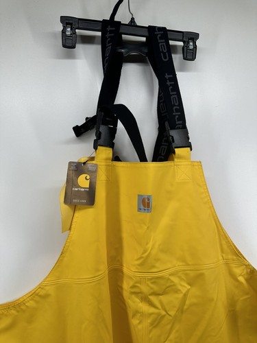 Carhartt Waterproof Yellow Loose Fit Bib Overalls Men’s Big & Tall 4XL New *READ - Picture 4 of 15