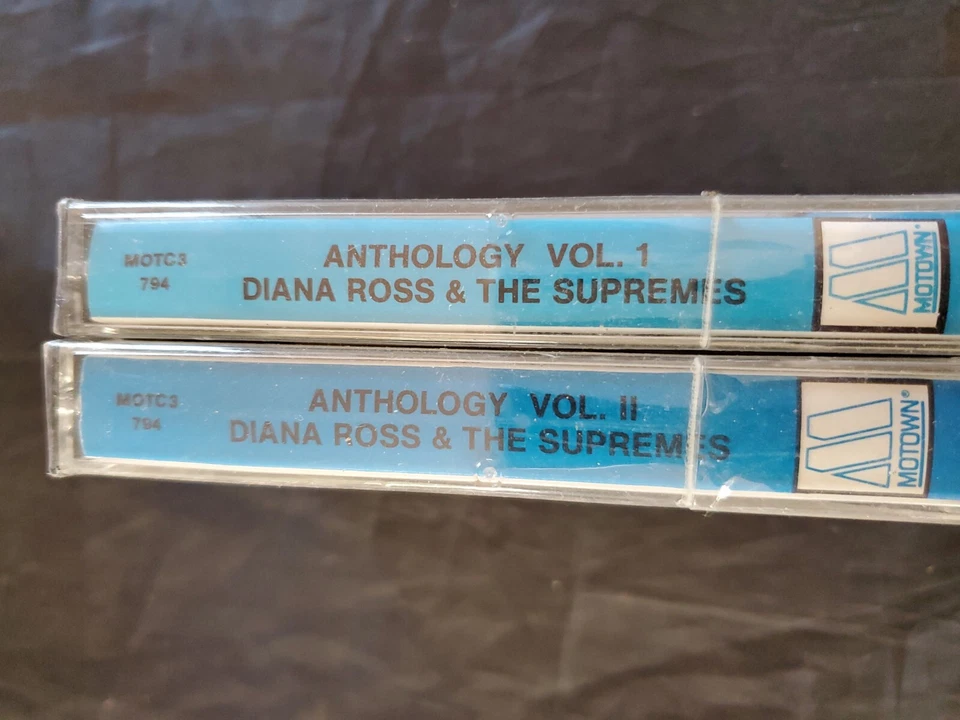 NEW Vintage Diana Ross and the Supremes Anthology Vol. 1 & 2 Mowtown Cassette - Image 2 of 4