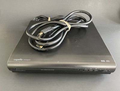 Capello Black DVD CD Player #CVD2216BLK No Remote Comes With a 6ft HDMI Cable