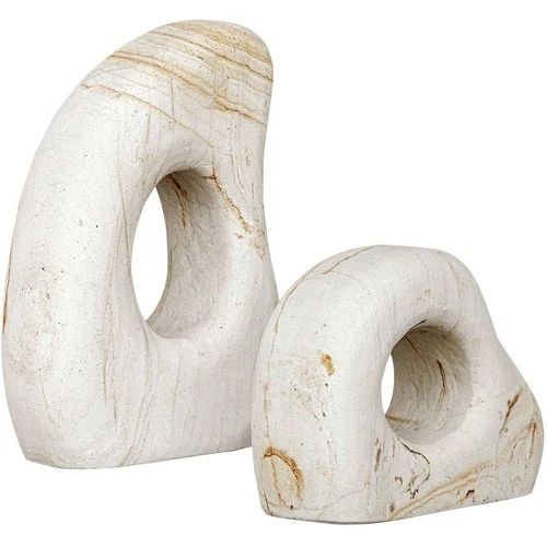 Uttermost 18265 Stone Flow Palimanan Stone Outdoor Sculptures, Set of 2 - Picture 3 of 10