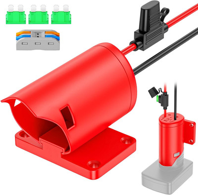 Power Wheel Adapter Compatible for Milwaukee 12V Battery with Fuse & Wire Termin