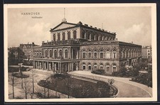 Hanover, general view of the Court Theatre, postcard 