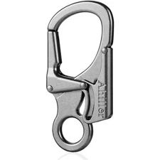 Carabiner Clip, Double Anti-Misopening Locking Design, 3" Zinc Alloy Heavy Ke...