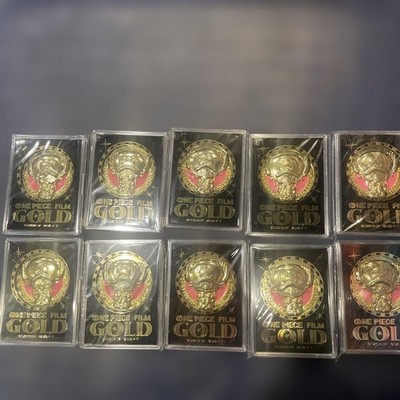 ONE PIECE FILM GOLD メダル 10枚セット One Piece Film Gold Medals Set 10 Character Gold Coins Official