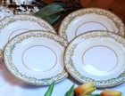 Vintage Noritake Elvira (4) 6 1/4” Bread Plates & (1) 7 1/4” Plate — photo 1