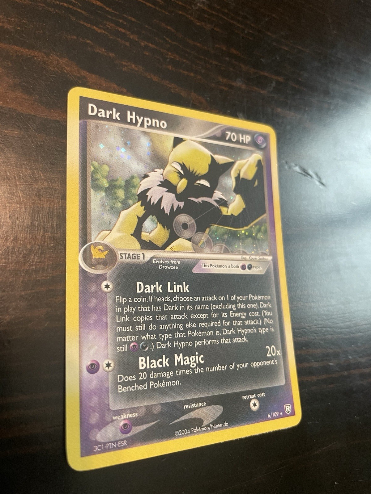 Pokemon Team Rocket Returns Dark Hypno 6/109 Holo, NM