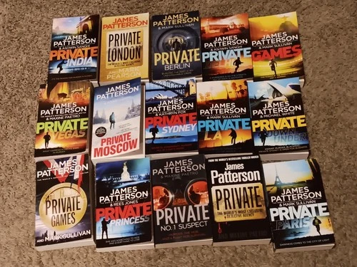 VGUC- read once James Patterson Private Series Books 1 - 15 Collection Set