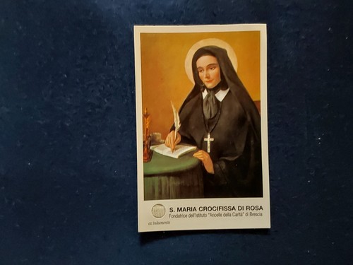 Santino con reliquia relic Santa Maria Crocifissa Di Rosa | eBay