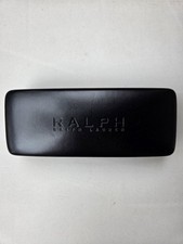 RALPH LAUREN Large Hard Shell Eyeglasses Sunglasses Case Black