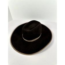 Resistol Western Hat Brown Self-Conforming Light Brown Trim & Ribbon Men&rsquo;s