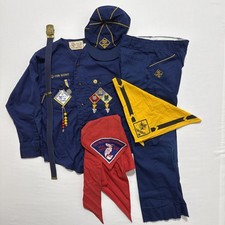Vintage Boy Scouts Uniform Complete Lot Cub Eagle Shirt Pants Cap Belt