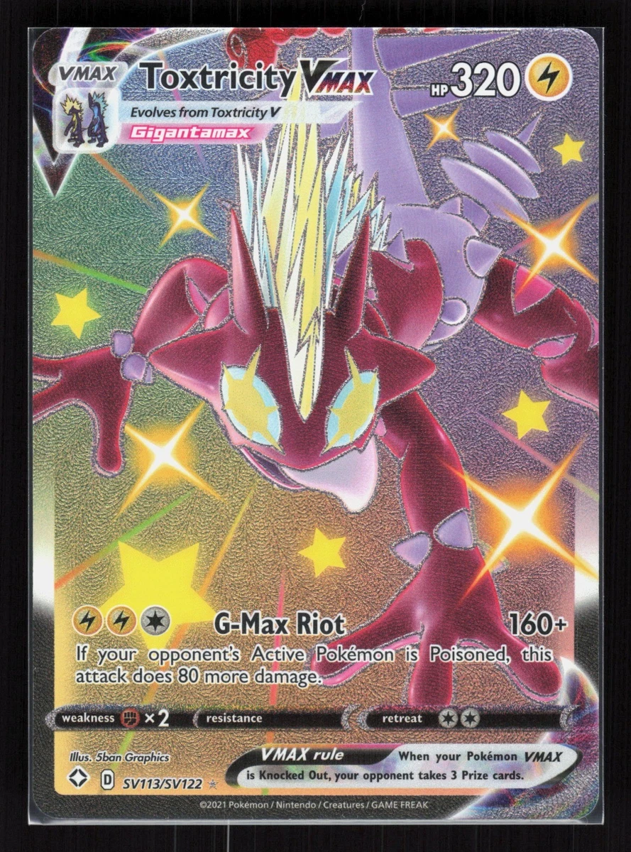 gigantamax toxtricity pokemon card Toxtricity VMAX Pokémon TCG Cards for sale