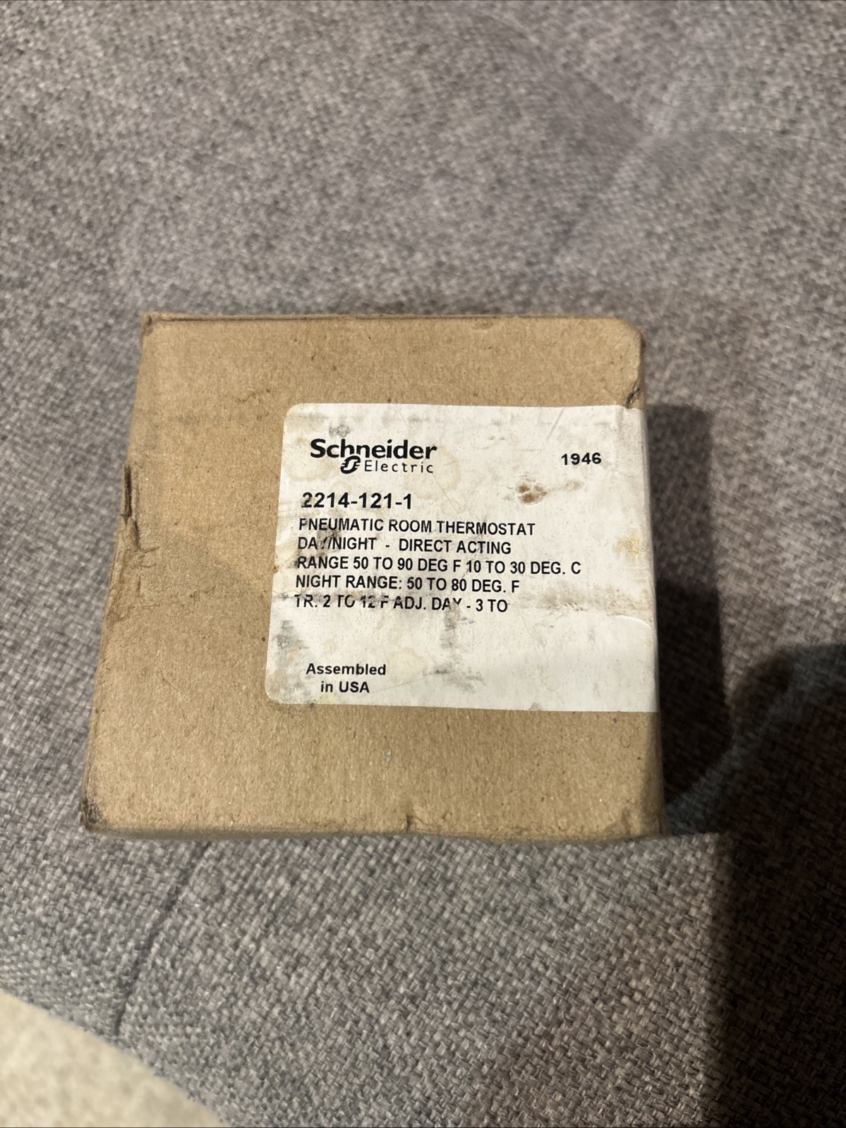 Schneider Electric 2214-121-1 Pneumatic Room Thermostat