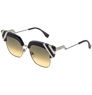 FENDI 0241 Waves FF0241S Violet Silver Stripe Fashion  display picture 2