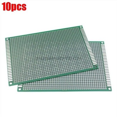 10Pcs Prototype Pcb Protoboard Circuit Universal Double Side Board 8CMX12CM I ef