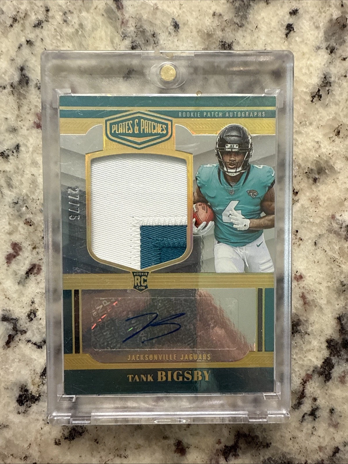 Tank Bigsby Panini Plates & Patches Rookie Patch Autographs #RPA28 Gold