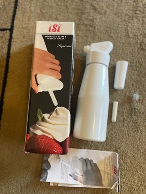 iSi Vintage Supreme Whipped Cream Dispenser & Dessert Maker White