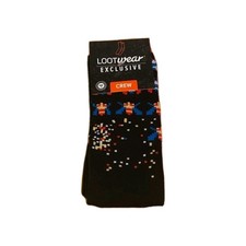Loot Crate Loot Wear Exclusive Galaga Crew Socks Size 6-12