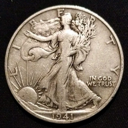 1941 S Walking Liberty Half Dollar