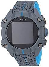 GUESS Men's Quartz Watch with Silicone Strap Gray 22 (Model C3001G3)