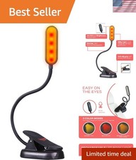 Dual Mode Amber & Red Reading Light - Flexible, Portable and Rechargeable Design