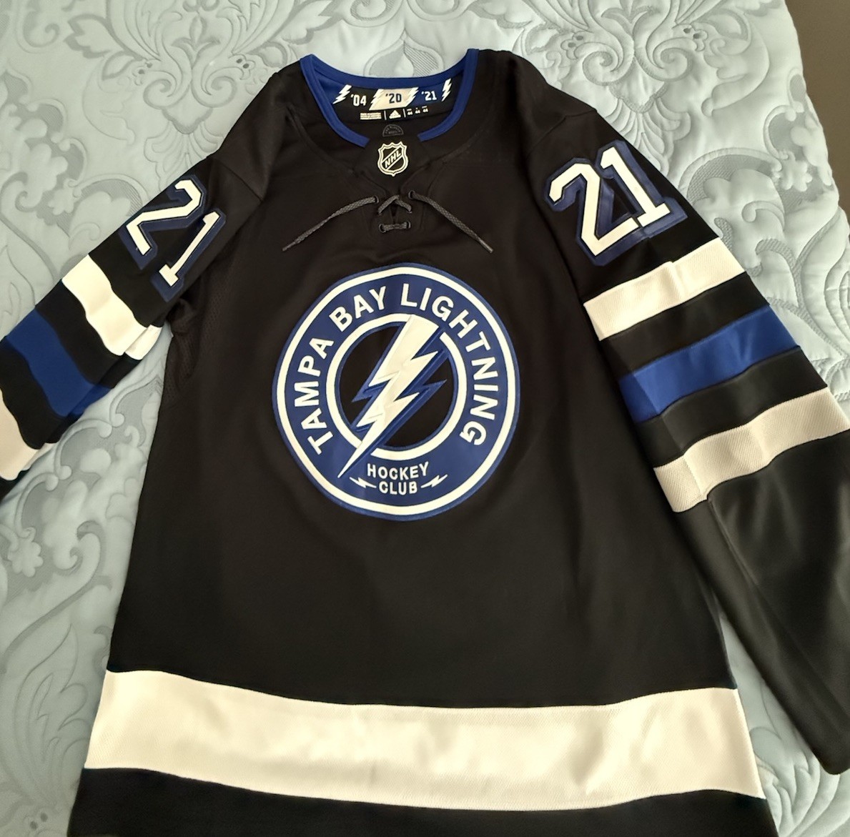 Braydon Point Tampa Bay Lightning Adidas Jersey Size 44.