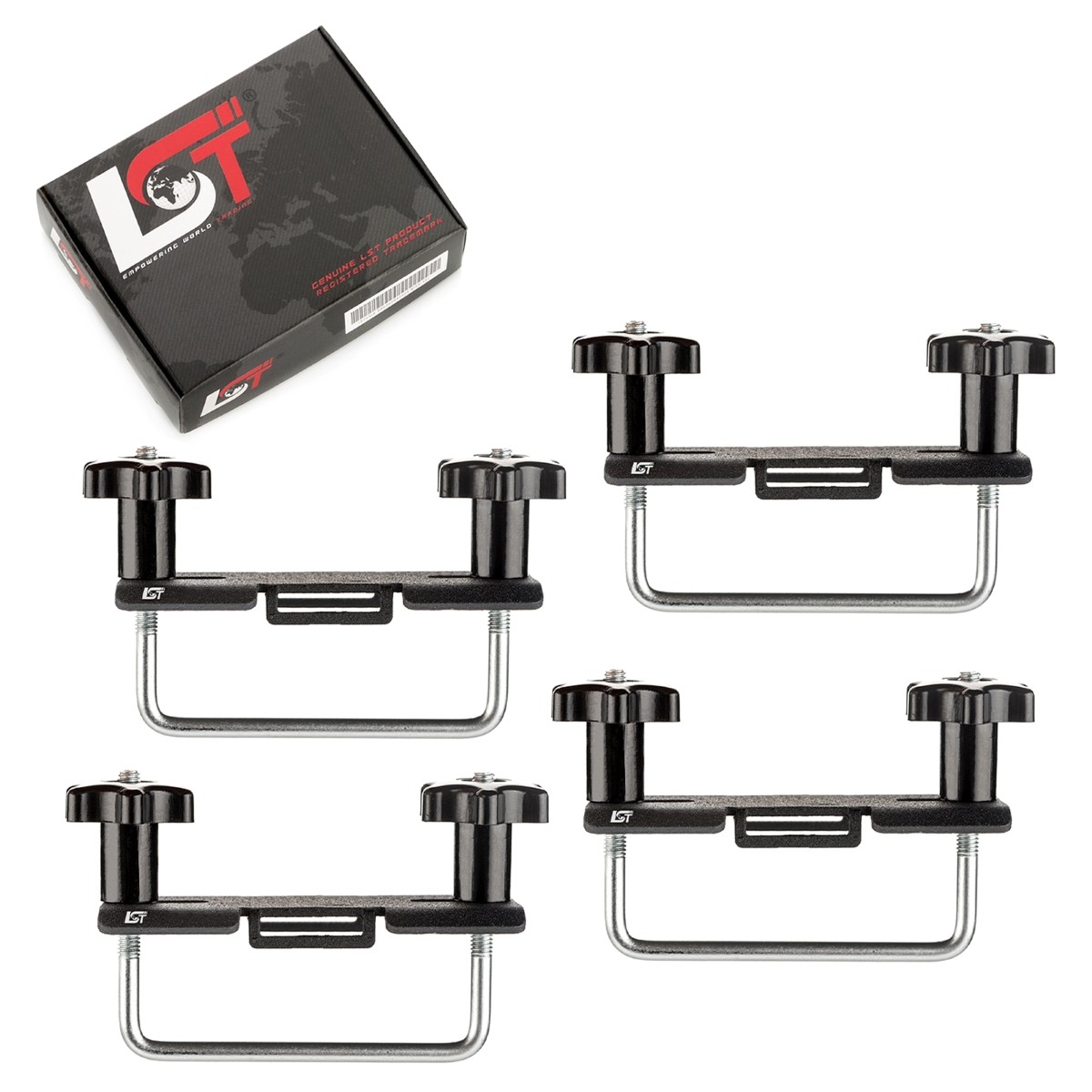 U-bracket mounting set roof box mounting kit 80 mm powder coated for SKODA