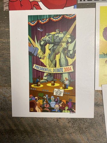 Futurama - 2008 - Postkarten mit Band - 8 Stück - Top Zustand - Comics - Bild 7 von 15
