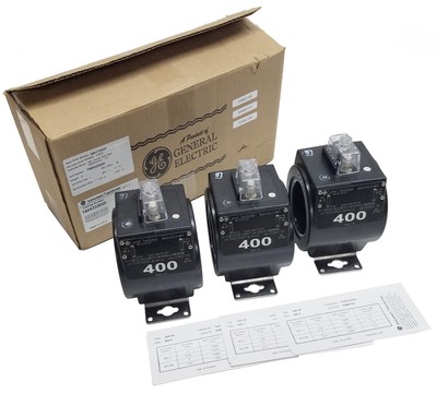 NEW! Pack of 3x GE ITI JAK-0S Ratio 400:5 1PH 10KV BIL 60Hz Current Transformer