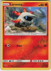 Larvesta 12/73 Shining Legends Reverse Holo