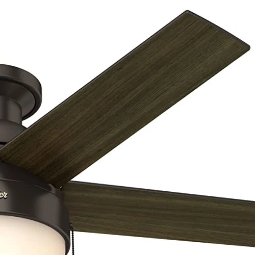 Hunter Anslee 46 Inch Low Profile Ceiling Fan with LED Light and Pull Chain C... - Picture 15 of 15