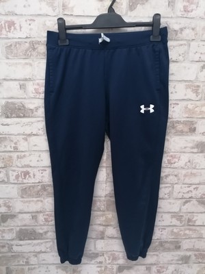 Under Armour Boys Tracksuit Bottoms Size YXL 13-15 Years Blue Logo Pockets  UK