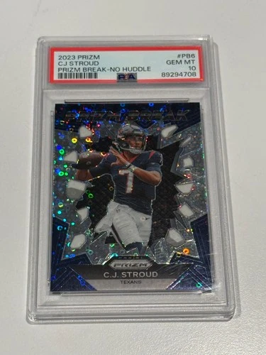 2023 Panini Prizm C.J. Stroud RC No Huddle Prizm Break #PB-6 PSA 10
